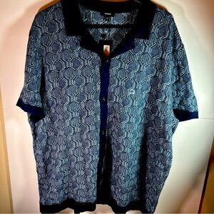 NWT Express Men’s Button short sleeve Knit Polo